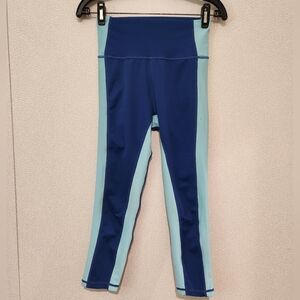 Wilo The Label Anthropologie Contrast 7/8 Colorblock Leggings Small